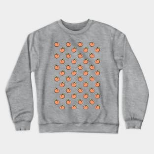 Peachy Cute Summer Pattern Repeat, Digital illustration Crewneck Sweatshirt